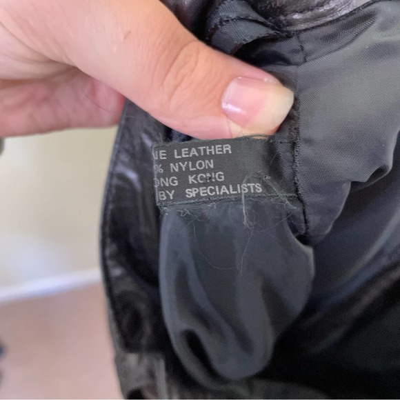 VNTG Michael Hoban for North Beach Leather Designer Leather Trouser Pants SZ 29 - Picture 11 of 16